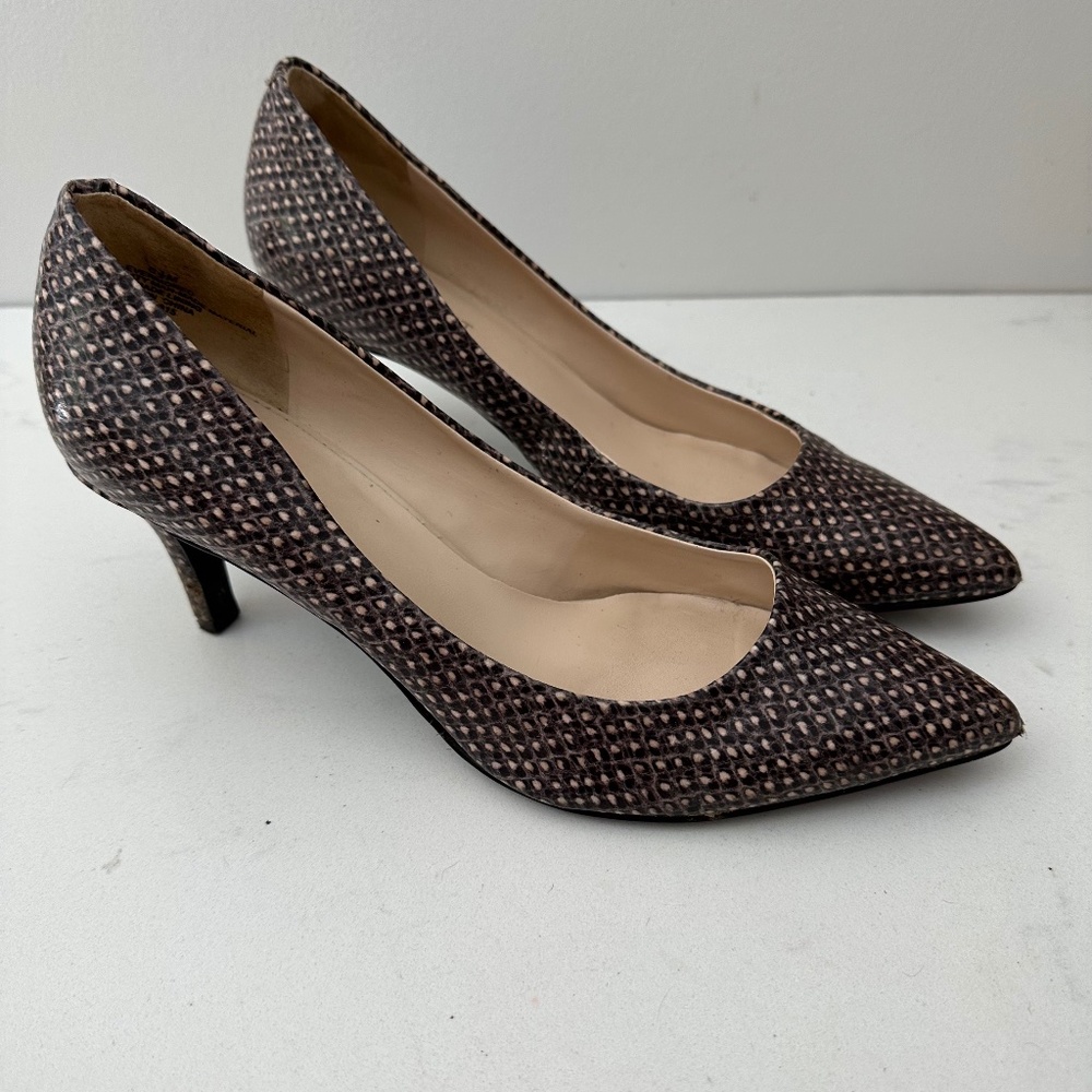 Nine West Evermoreo Snakeskin Printed Heels